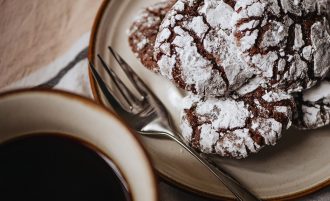 Crinkle Espresso Cookies